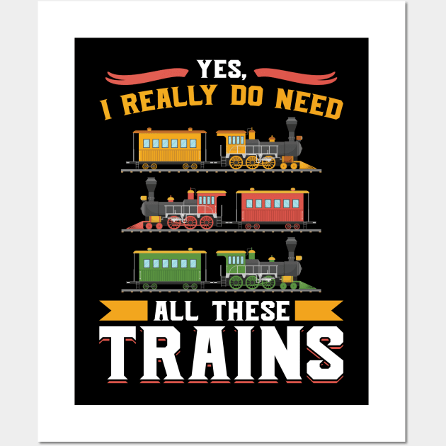 Yes, I really do need all these Trains Model Train Wall Art by Peco-Designs